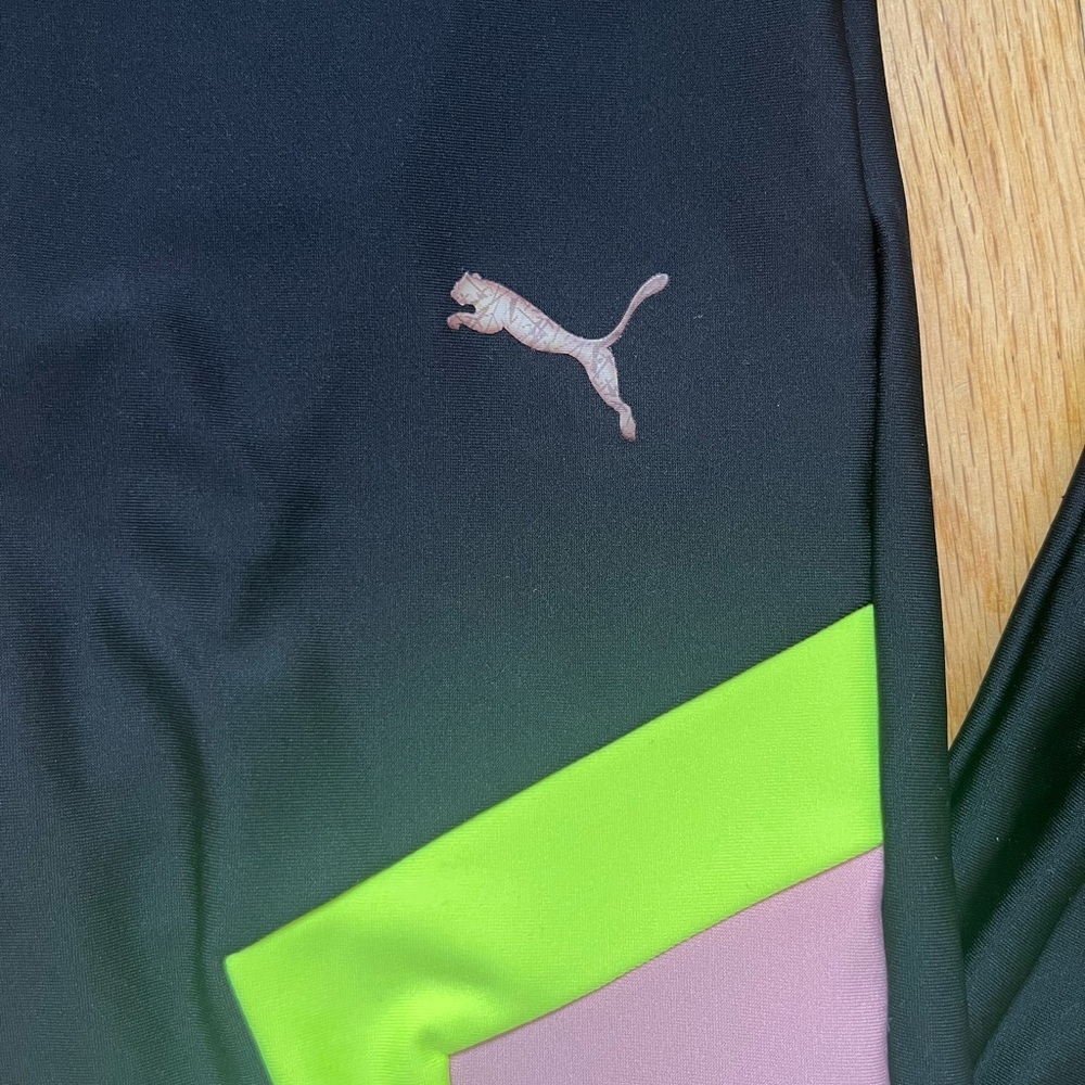 Puma Chase neon and black leggings XS - Picture 7 of 7